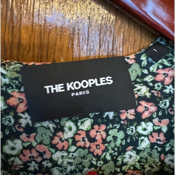 The Kooples Short Printed Dress with Buttons SIZE 1 - Picture 4 of 5